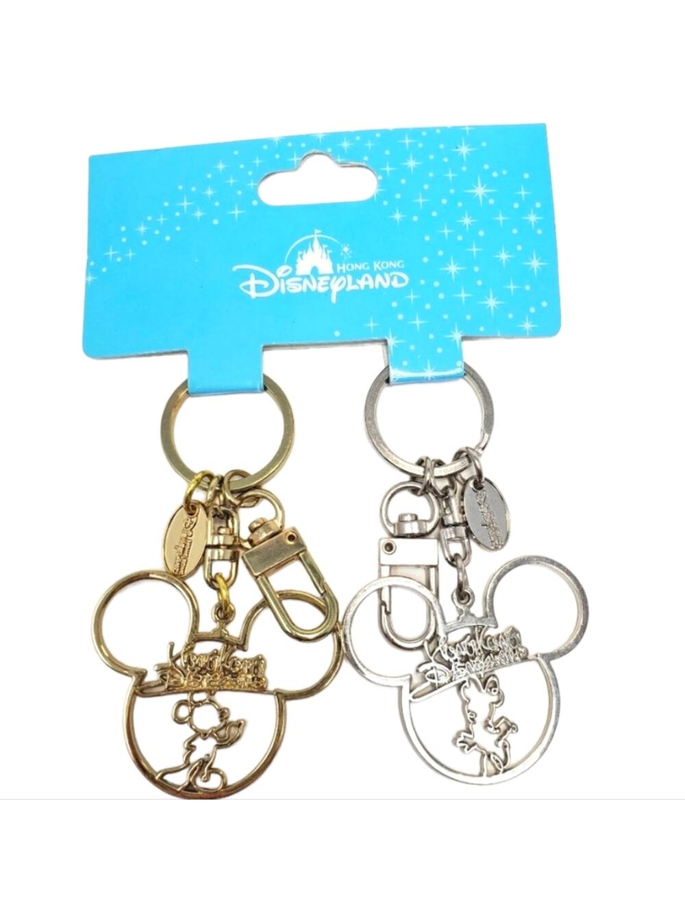 Disney Parks Hong Kong Disneyland Mickey & Minnie Keyrings